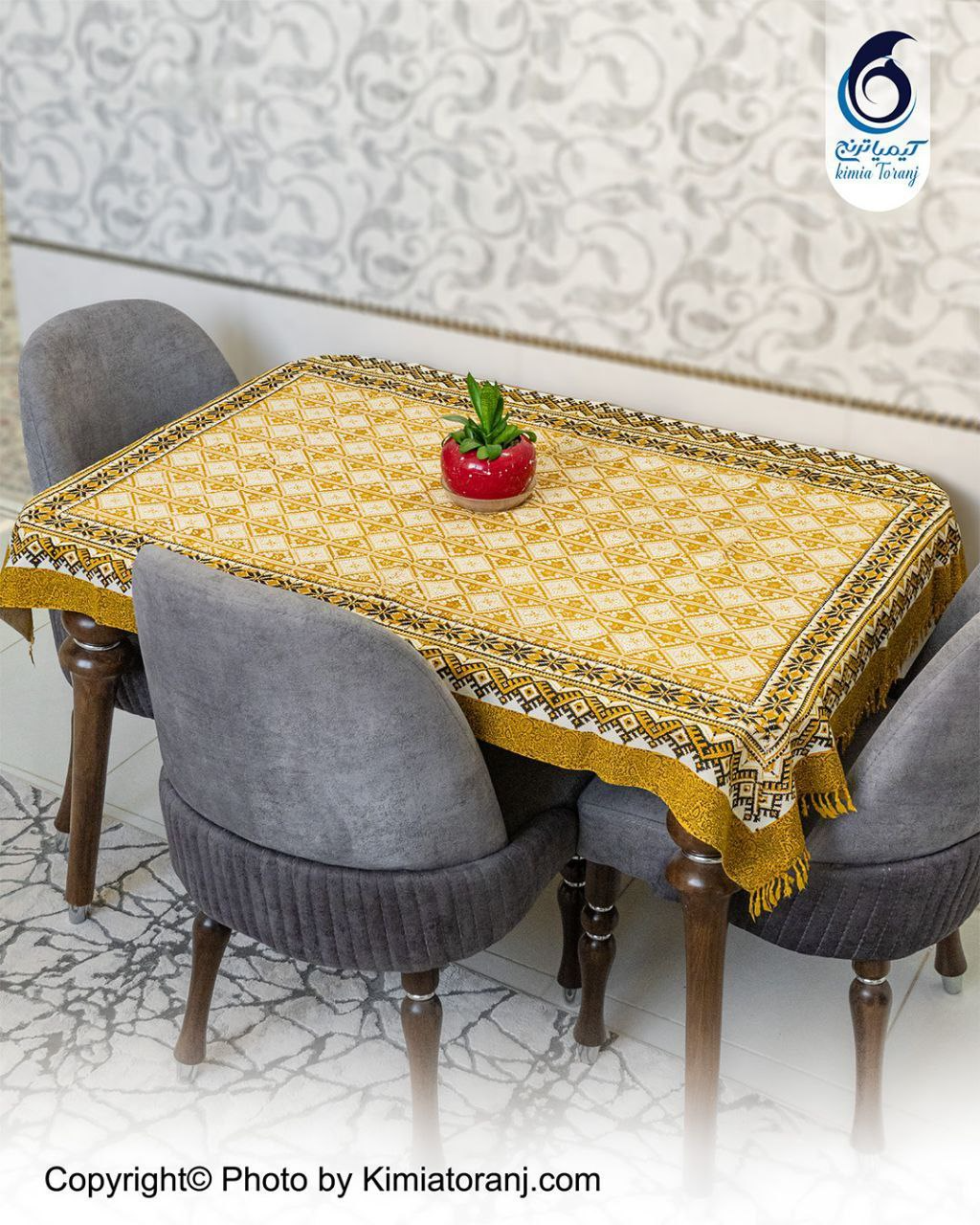 پارچه قلم کار طرح گلیم