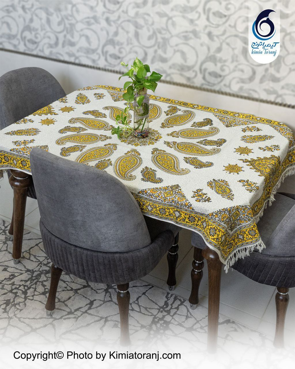 پارچه قلم کار طرح سنتی