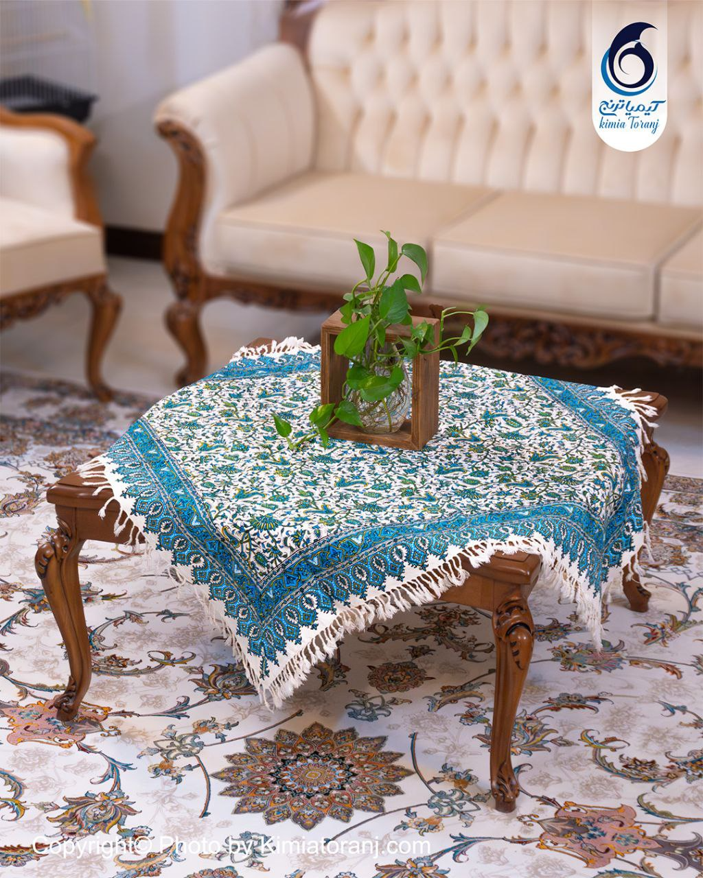 پارچه قلم کار طرح سنتی