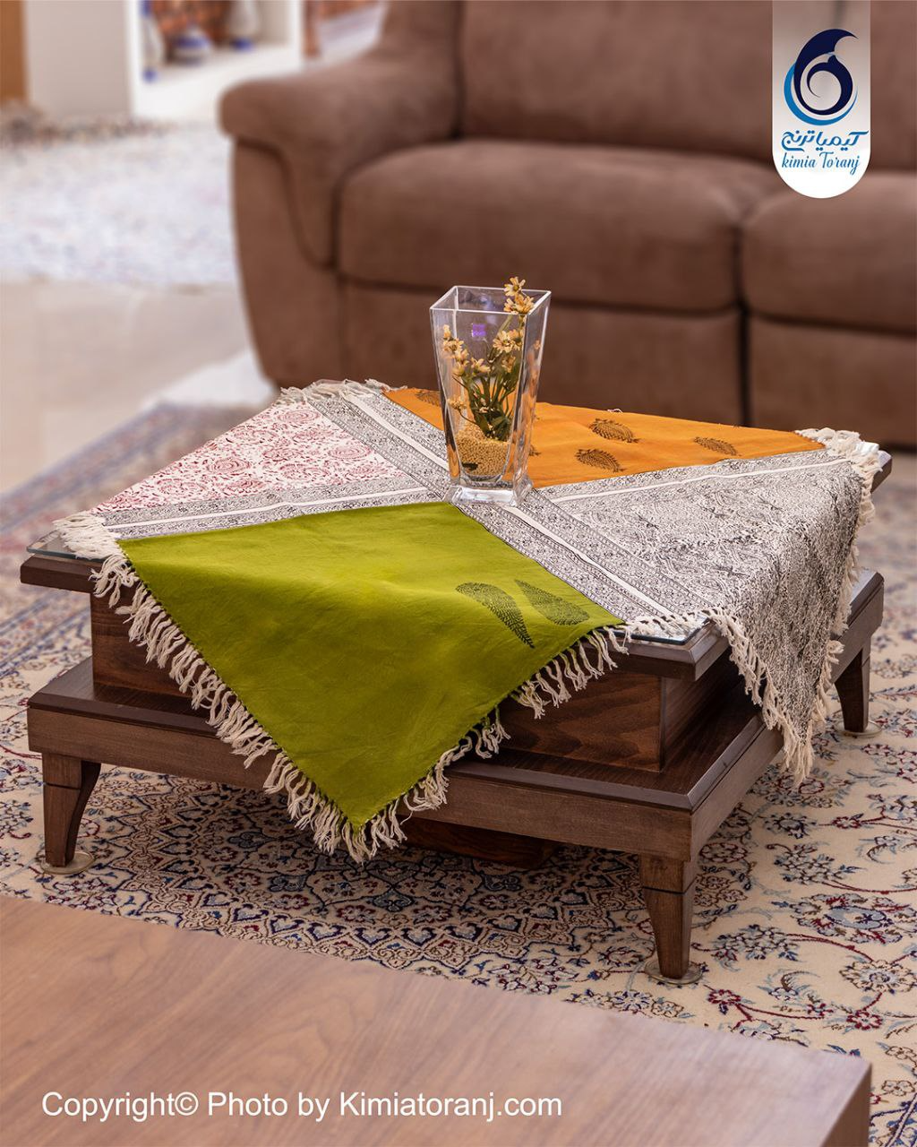 پارچه قلم کار طرح مدرن