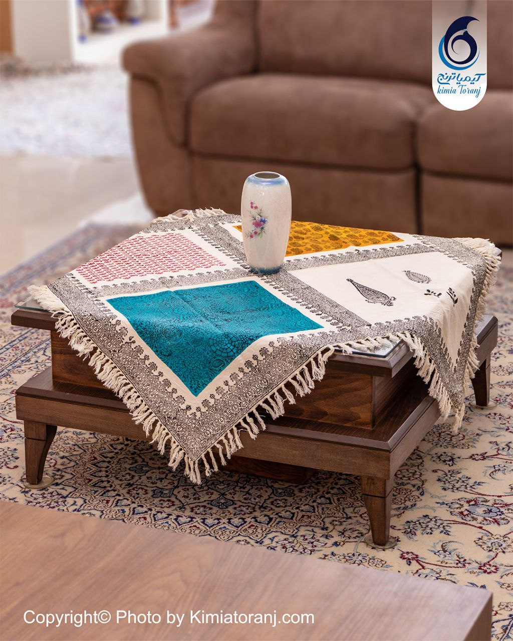 پارچه قلم کار طرح مدرن