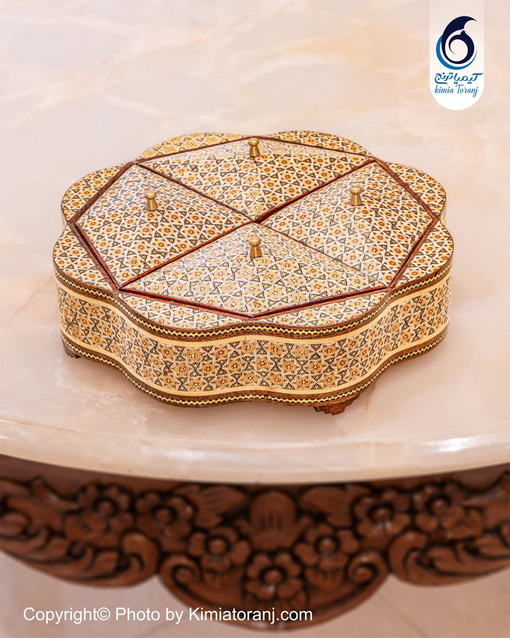 شکلات خوری چهار درب تمام خاتم